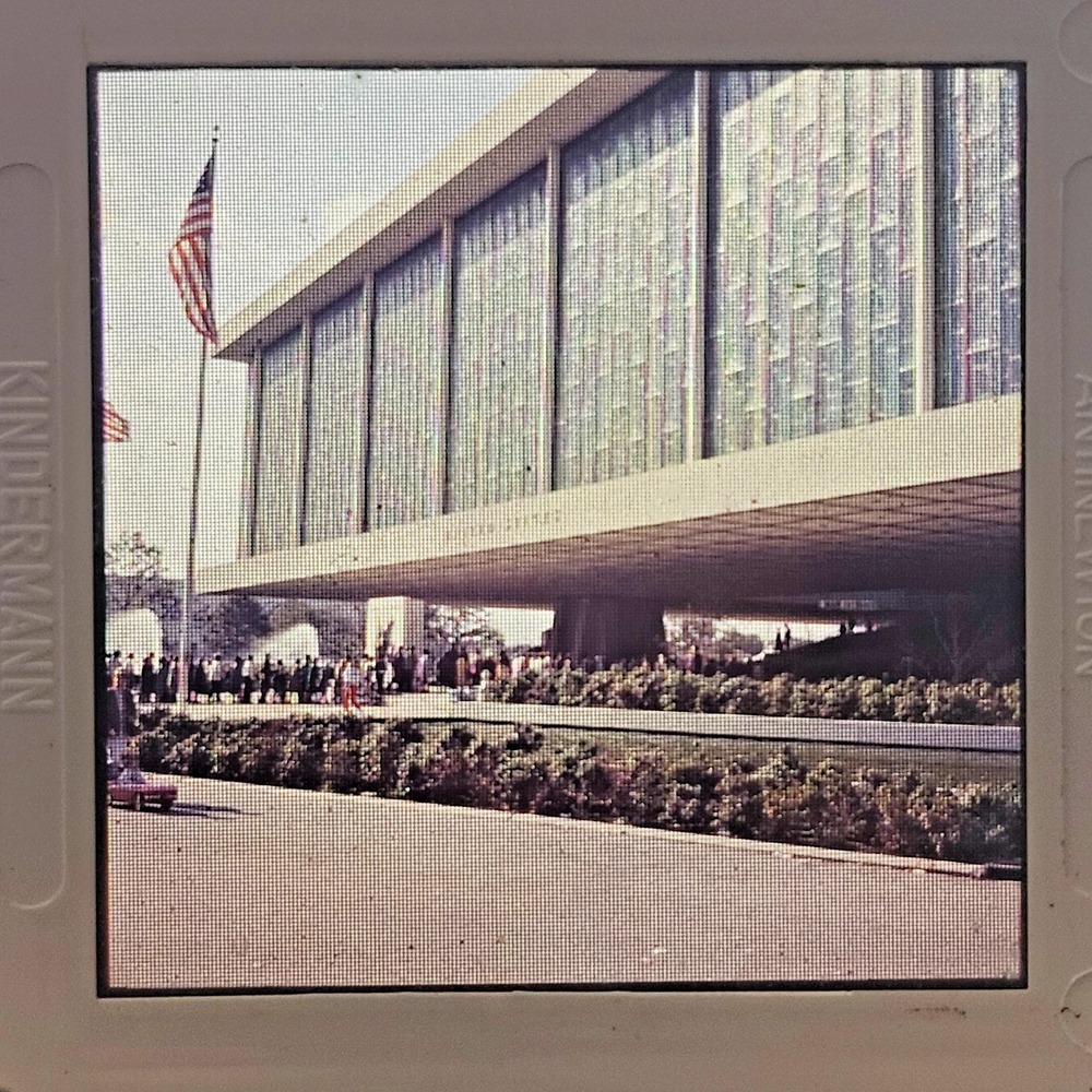 Medium Format Slide 1964 Worlds Fair New York City United States Pavilion